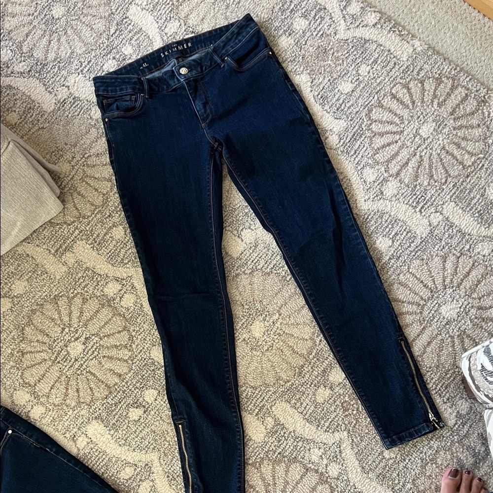 White House Black Market Midnight Blue Skinny Jeans